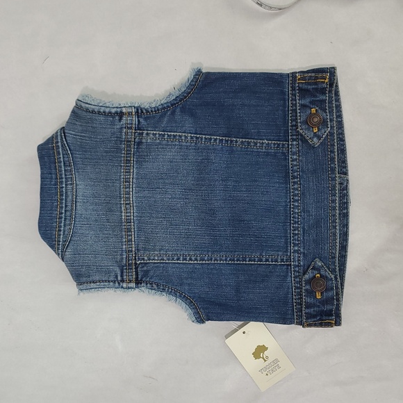 NWT Tucker and Tate girls Sz 2T denim vest jacket spring extra layer versatile - Picture 6 of 8